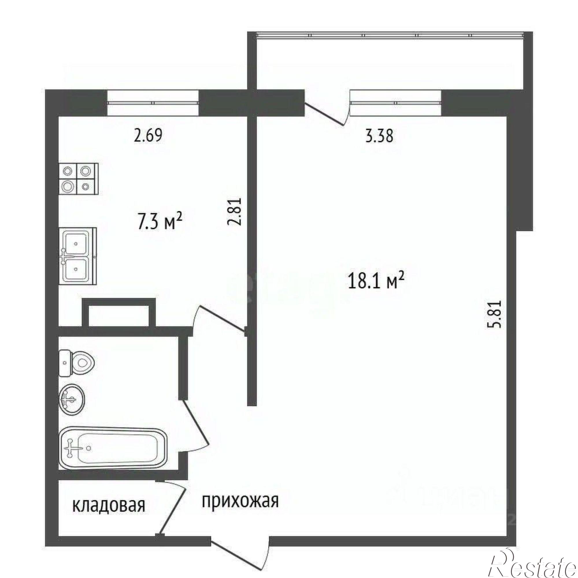 Купить квартиру за 3 100 000 рублей на городской округ Вологда