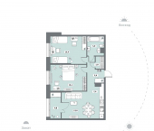 2-комн, 71 кв м, этаж 15/15 улица Возрождения, 35 к1