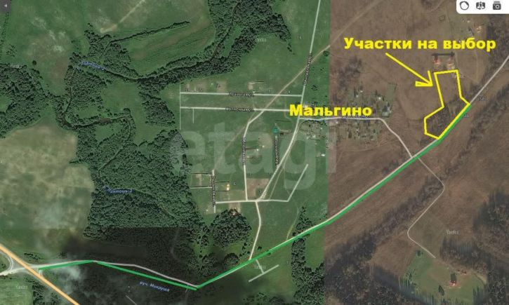Земельный участок деревня Мальгино (Подлесный сельсовет)