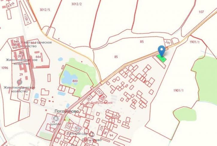 Земельный участок село Погорелово