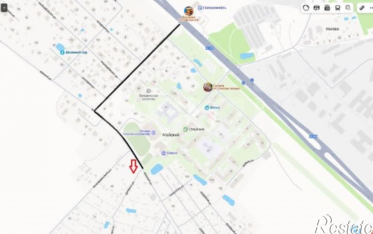 Земельный участок посёлок Майский